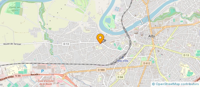 localisation de l'entreprise SARL PERBE à ALBI