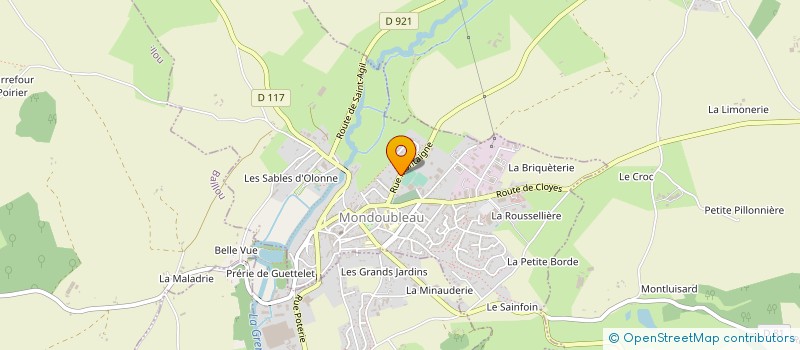 localisation de l'entreprise SARL PERCHE ELEVAGE à MONDOUBLEAU