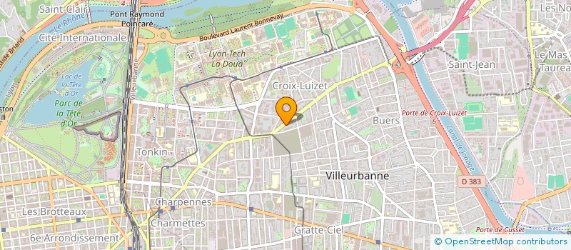 localisation de l'entreprise SARL PEREIRA  VILLEURBANNE