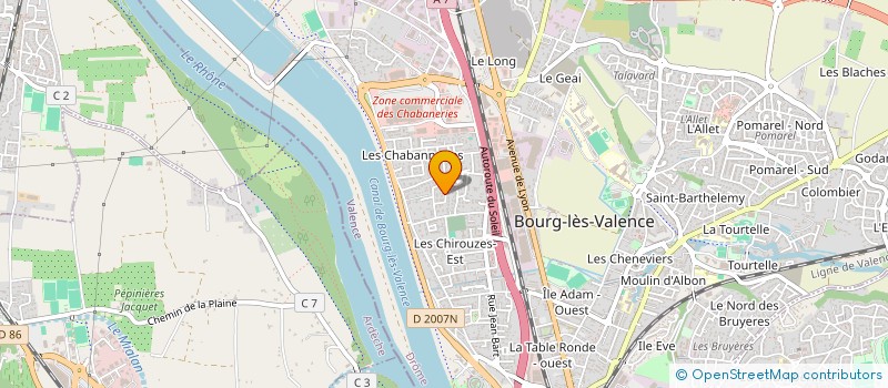 localisation de l'entreprise SARL PEREIRA DOMINGUES  BOURG-LES-VALENCE