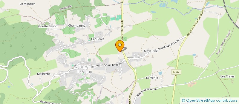 localisation de l'entreprise SARL PEREIRA & FILS  SAINT-HAON-LE-VIEUX