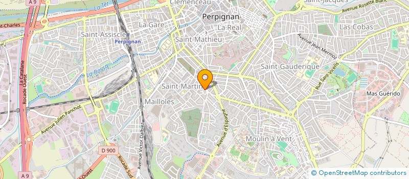 localisation de l'entreprise SARL PEREZ à PERPIGNAN