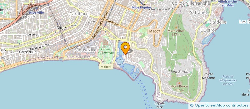 localisation de l'entreprise SARL PERFORMANCE B.S à NICE
