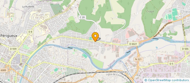 localisation de l'entreprise SARL PERIGORD AMBULANCES  TRELISSAC