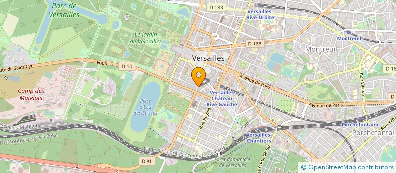 localisation de l'entreprise SARL PERLA à VERSAILLES
