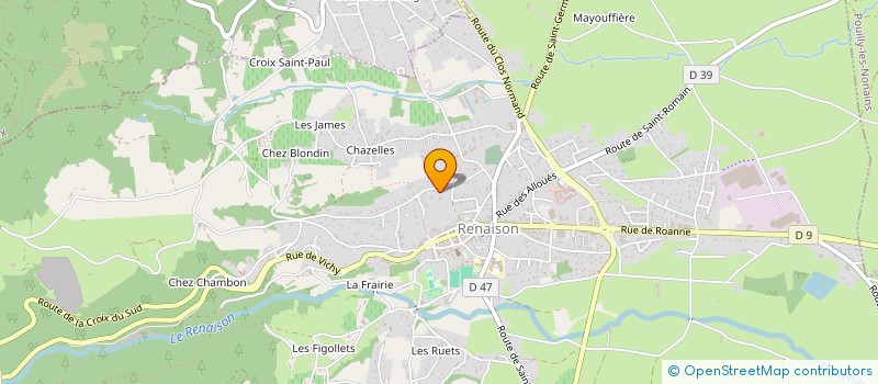 localisation de l'entreprise SARL PERRET CAE  RENAISON