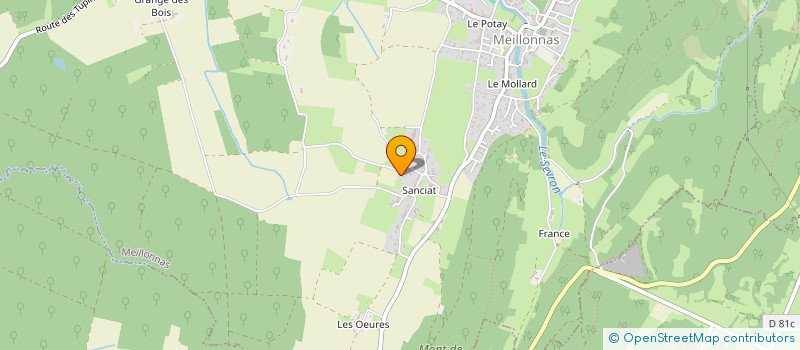 localisation de l'entreprise SARL PERRET ET FILS à MEILLONNAS
