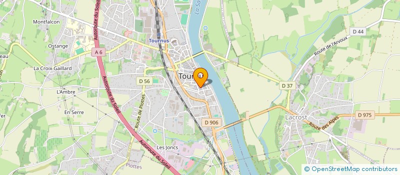 localisation de l'entreprise SARL PERRET PAYSAGE  TOURNUS