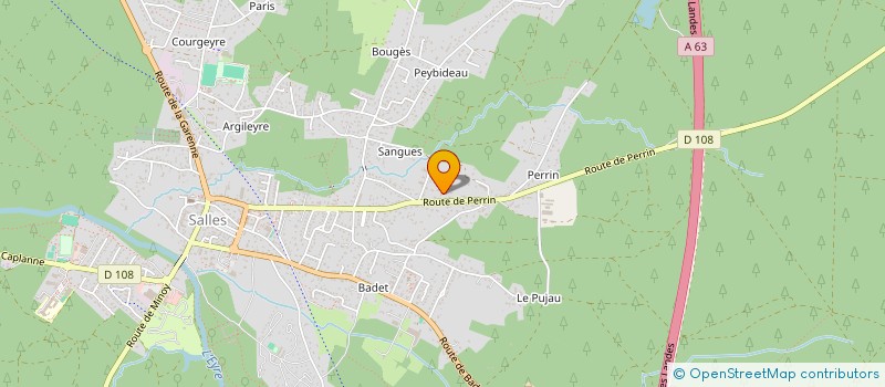 localisation de l'entreprise SARL PERRIN  SALLES