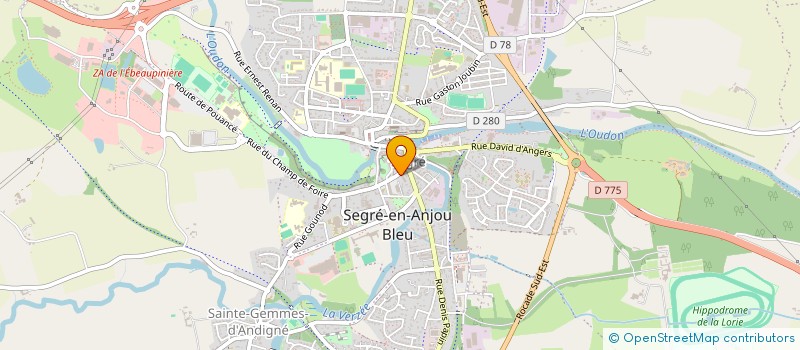 localisation de l'entreprise SARL PERRIN GUILLET à SEGRE-EN-ANJOU BLEU