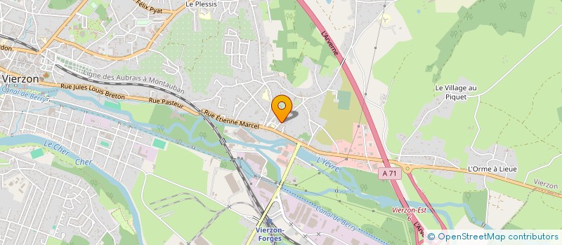 localisation de l'entreprise SARL PERRUCHOT à VIERZON