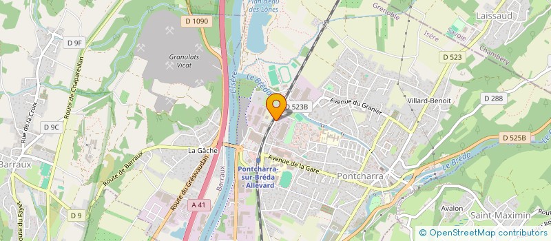 localisation de l'entreprise SARL PES ACCESSOIRES à PONTCHARRA