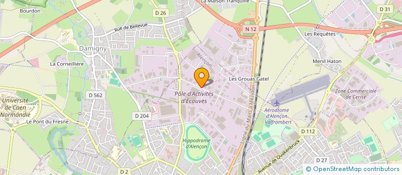 localisation de l'entreprise SARL PETIN PERE ET FILS à ALENCON