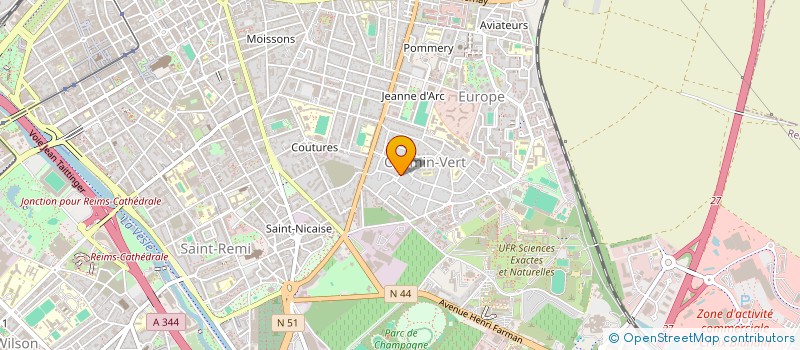 localisation de l'entreprise SARL PETIT  REIMS