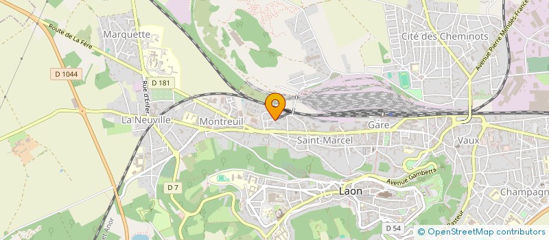 localisation de l'entreprise SARL PETIT à LAON