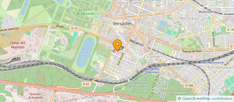localisation de l'entreprise SARL PETIT DAVID à VERSAILLES