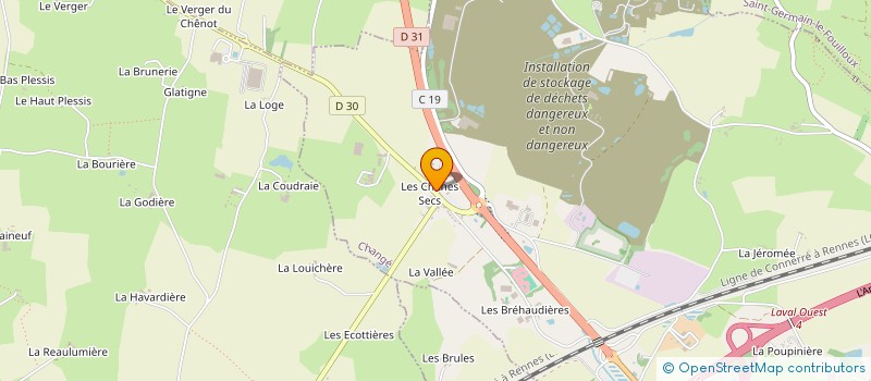 localisation de l'entreprise SARL PETIT-FOURNIER à CHANGE