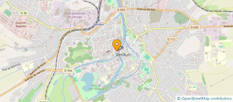 localisation de l'entreprise SARL PETIT ROGE à VERDUN