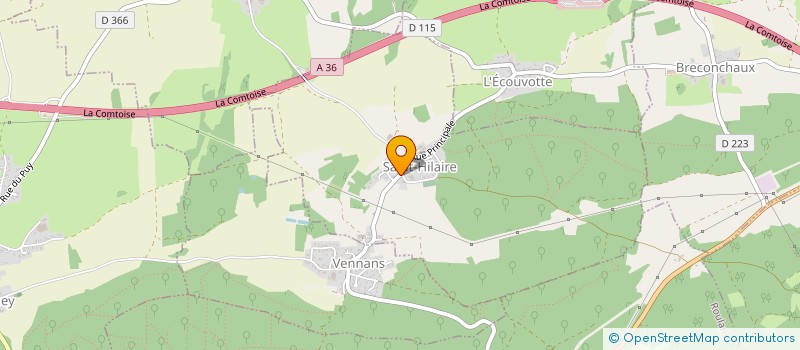 localisation de l'entreprise SARL PETITE FRERES à BATTENANS-LES-MINES