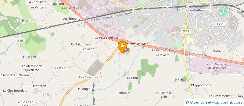 localisation de l'entreprise SARL PETITE GUEVIERE à LAMBALLE-ARMOR