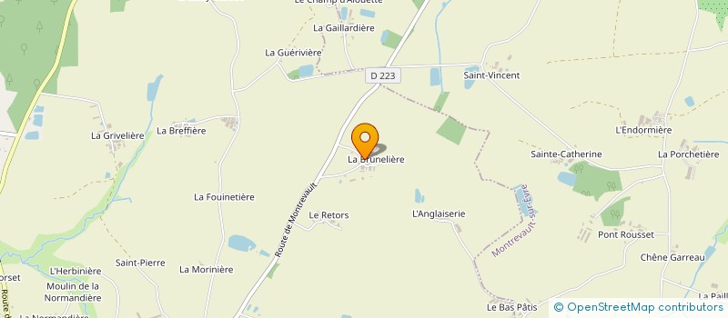 localisation de l'entreprise SARL PETITEAU à MONTREVAULT-SUR-EVRE