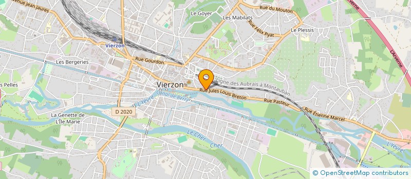 localisation de l'entreprise SARL PETITJEAN ET ASSOCIES  VIERZON