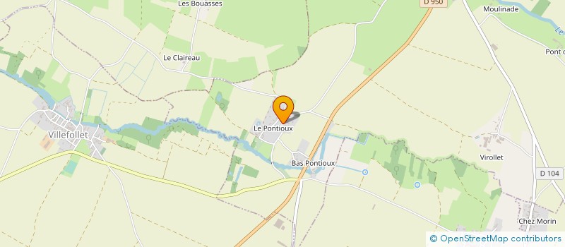 localisation de l'entreprise SARL PETRAULT à BRIOUX-SUR-BOUTONNE