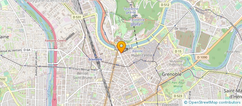 localisation de l'entreprise SARL PETRIZELLI  GRENOBLE