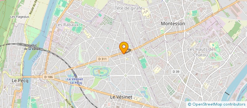 localisation de l'entreprise SARL PETROGALLI COIFFURE  LE VESINET