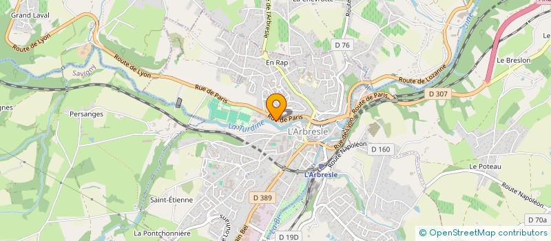 localisation de l'entreprise SARL PETROMAYAS  L ARBRESLE