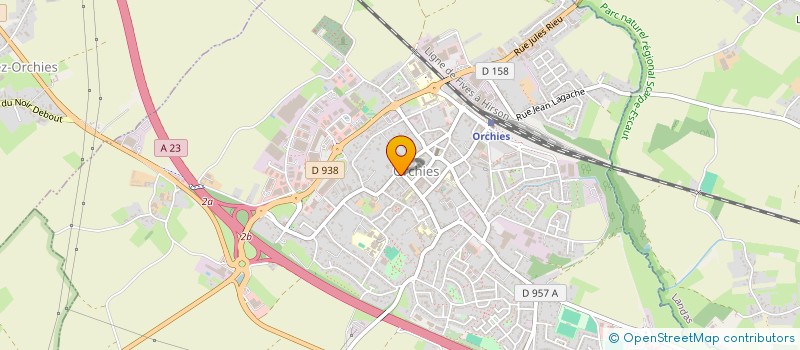 localisation de l'entreprise SARL PEVELE EVASION à ORCHIES