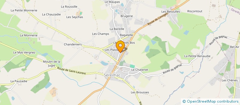 localisation de l'entreprise SARL PEYROT FRERES à SEREILHAC