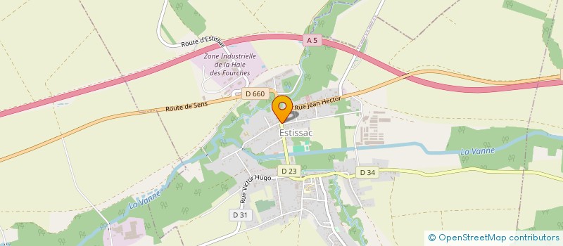 localisation de l'entreprise SARL PFIFFERLING  ESTISSAC