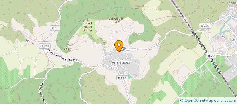 localisation de l'entreprise SARL PGV  VERNEGUES