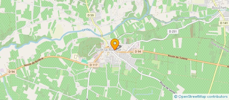 localisation de l'entreprise SARL PHARMACIE CHAUVET  SUZE-LA-ROUSSE