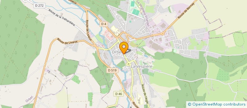 localisation de l'entreprise SARL PHARMACIE DE L'ORBIQUET à ORBEC