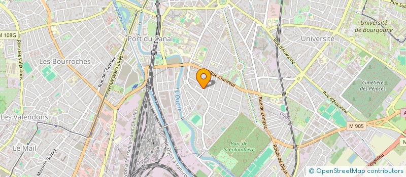 localisation de l'entreprise SARL PHARMACIE DE LA COLOMBIERE  DIJON