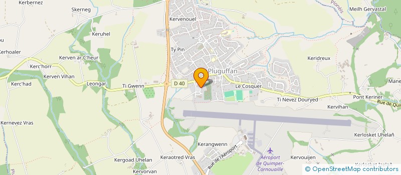 localisation de l'entreprise SARL PHARMACIE DE PLUGUFFAN  PLUGUFFAN