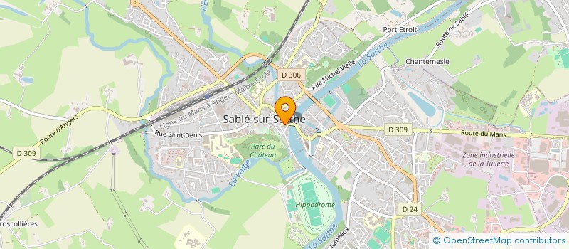 localisation de l'entreprise SARL PHARMACIE ELIZE  SABLE-SUR-SARTHE