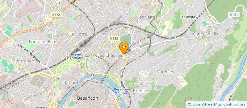 localisation de l'entreprise SARL PHARMACIE FONTAINE ARGENT à BESANCON