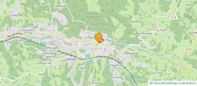 localisation de l'entreprise SARL PHARMACIE JEAN MARC MISTRAL à CRANSAC