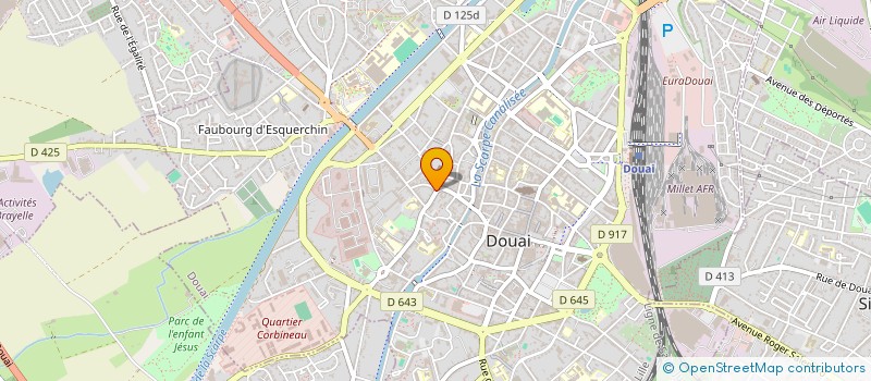 localisation de l'entreprise SARL PHARMACIE LINGLART  DOUAI