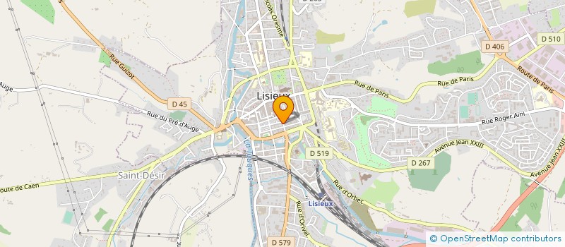 localisation de l'entreprise SARL PHARMACIE OURSEL à LISIEUX