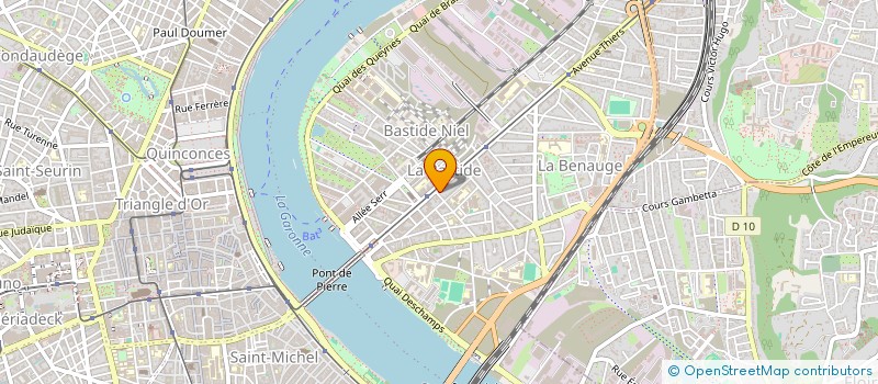localisation de l'entreprise SARL PHARMACIE RIVE DROITE à BORDEAUX