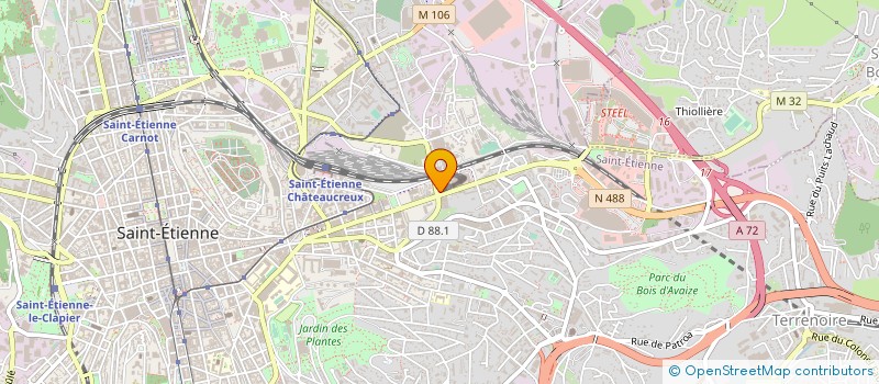 localisation de l'entreprise SARL PHIL EXPRESS  SAINT-ETIENNE