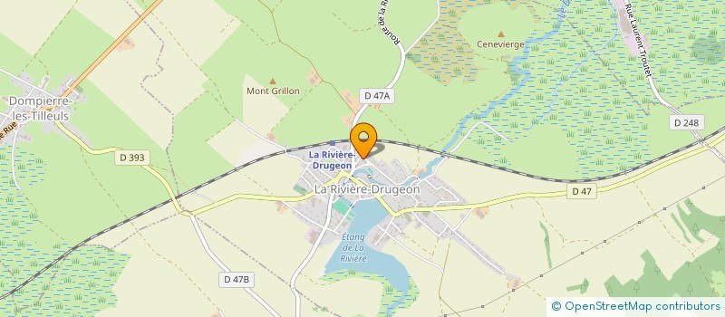 localisation de l'entreprise SARL PHILBAT  LA RIVIERE-DRUGEON