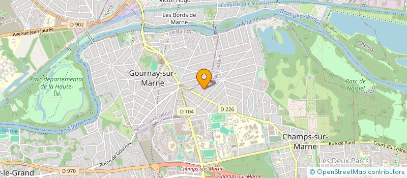 localisation de l'entreprise SARL PHILCONSEILS à CHAMPS-SUR-MARNE