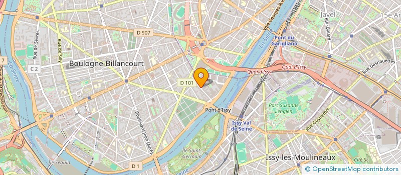 localisation de l'entreprise SARL PHILIPPE à BOULOGNE-BILLANCOURT