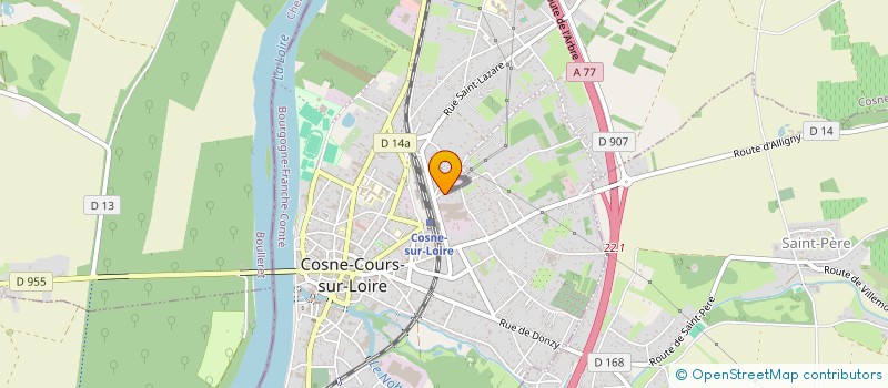 localisation de l'entreprise SARL PHILIPPE BOUIN à COSNE-COURS-SUR-LOIRE
