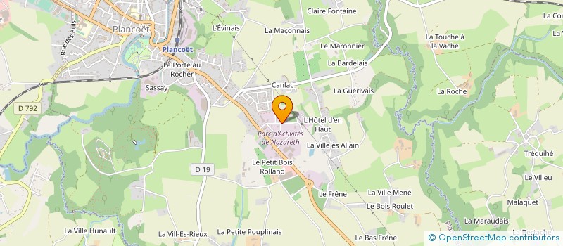 localisation de l'entreprise SARL PHILIPPE COUSTE à PLANCOET